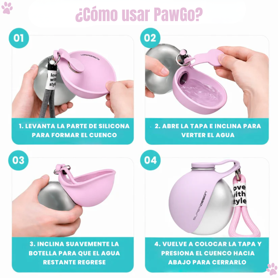 PawGo - Botella Portátil Para Perros
